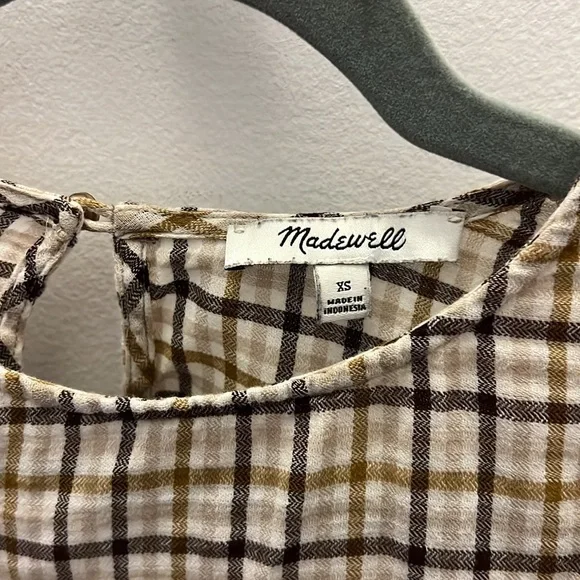 Plaid Madewell blouse - Picture 3 of 4